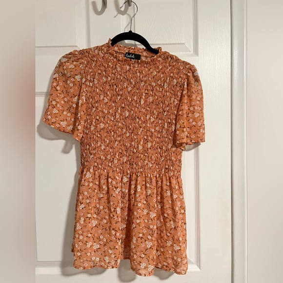 Tops - Floral Peplum Top